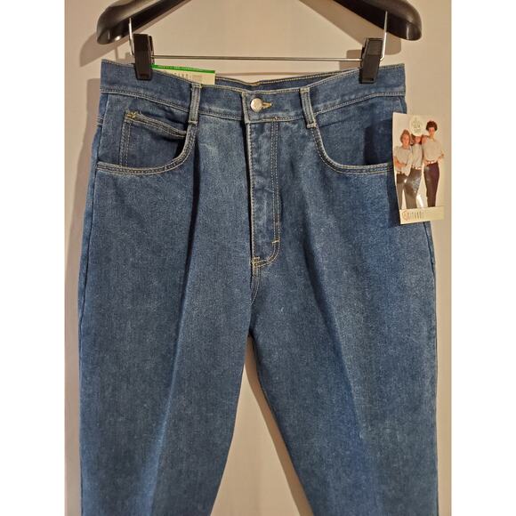 P.S. Gitano NWT Lot of 2 Vintage 80's Acid Wash Mom Jeans Size 13/14 Short Denim - Picture 3 of 13